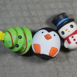 SALE! Set of 3 Christmas/Winter Squishy Stress Toys
